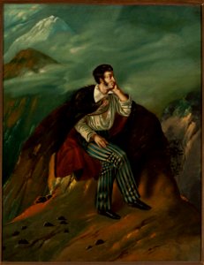 Walenty Wańkowicz - Portrait of Adam Mickiewicz on the rock of Judah - MP 2901 MNW - National Museum in Warsaw