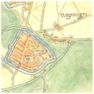 Wageningen 1575 Net v Deventer. Free illustration for personal and commercial use.