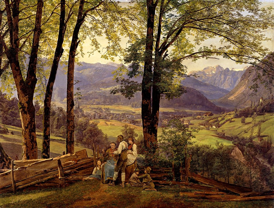 Ferdinand Georg Waldmüller - Blick auf Ischl (1838)