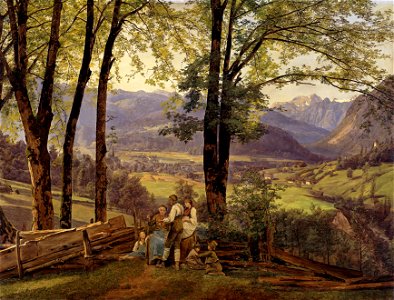 Ferdinand Georg Waldmüller - Blick auf Ischl (1838)