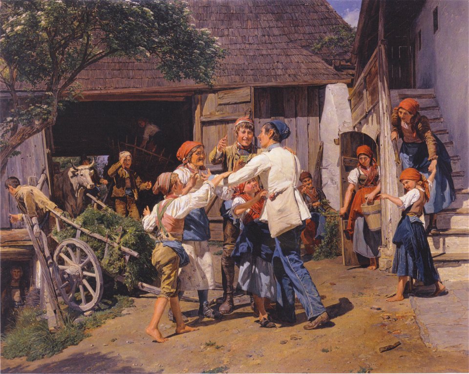 Waldmüller - Heimkehr ins väterlieche Haus