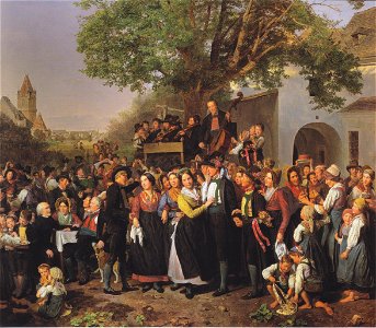 Waldmüller - Niederöstereichische Bauernhochzeit