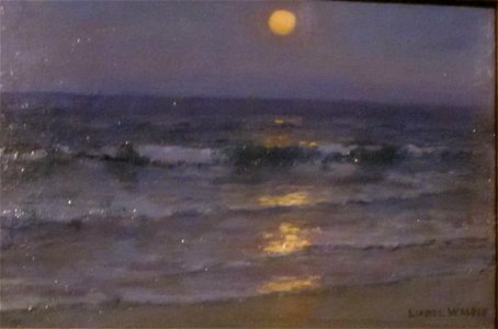 Lionel Walden - 'Waikiki Moonlight', oil on canvas, c. 1915, HAA