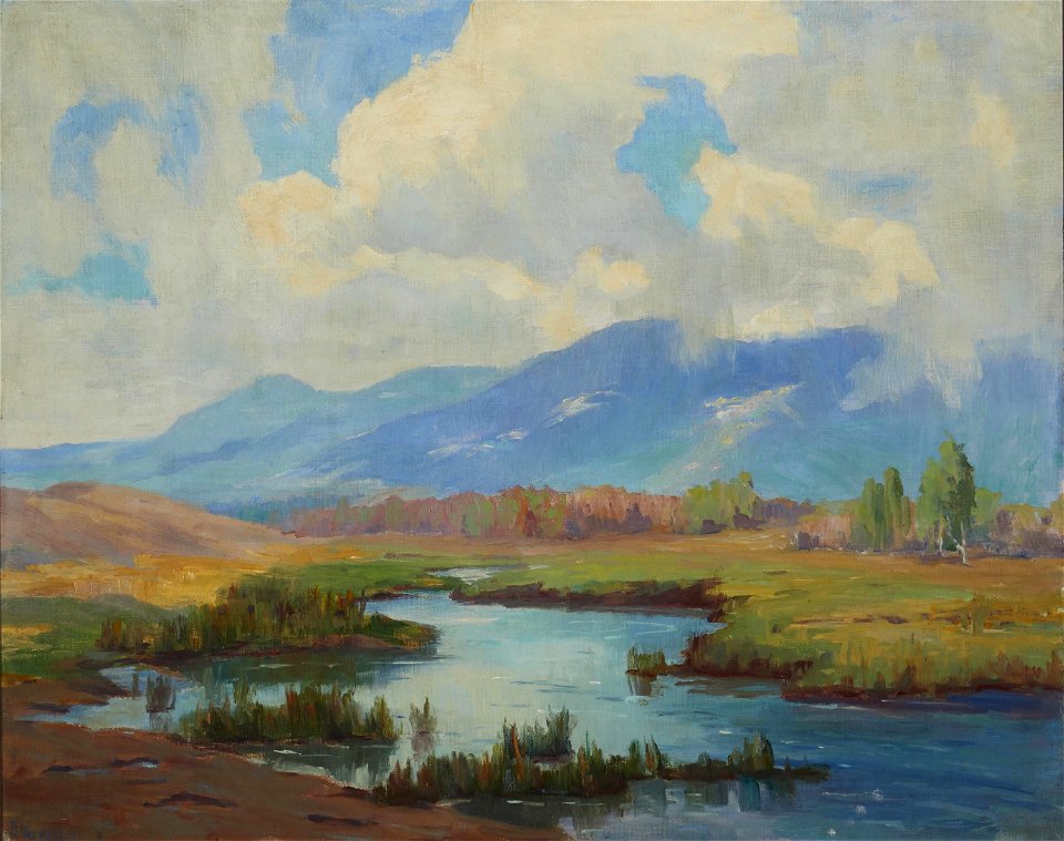 A Storm over the Inyos by Lillias Waddell
