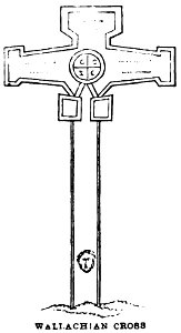 Wallachian Cross. John M. Neale. A history of the Holy Eastern Church. P.221. Free illustration for personal and commercial use.