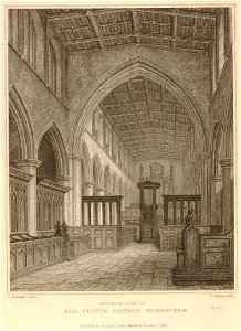 Interior View of All Saints Church, Wakefield by Thomas Higham