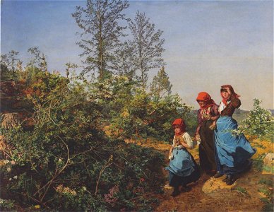 Waldmüller- Kirchgang im Frühling