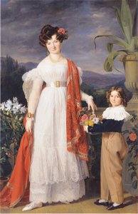 Waldmüller - Frau A. von Winiwarter mit ihrem Sohn