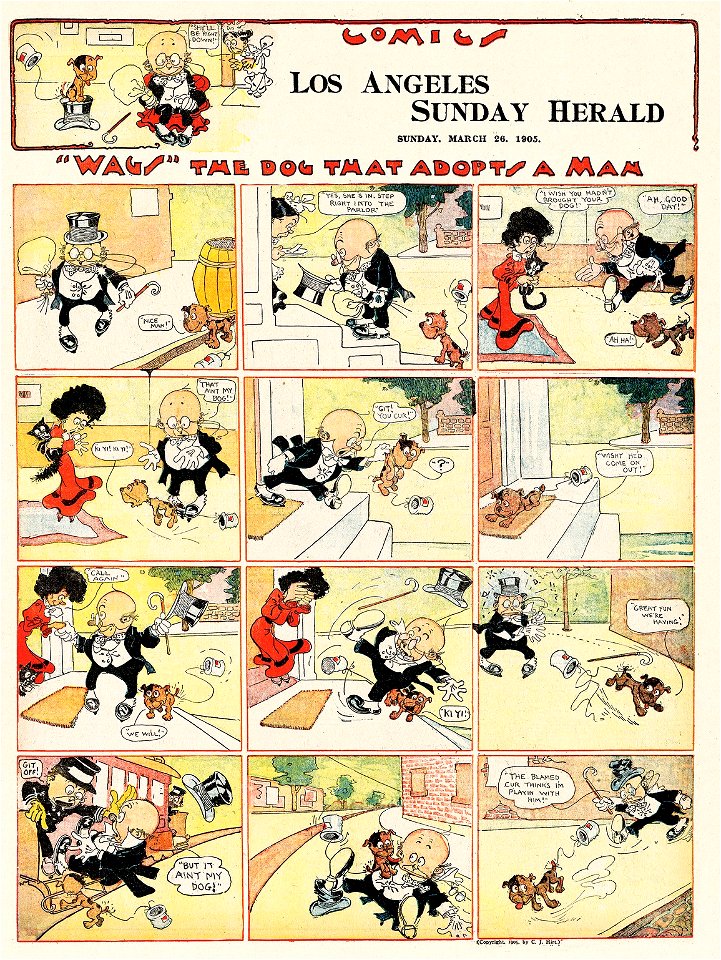Wags the Dog that Adopts a Man (1905-03-26)