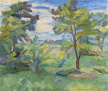 Waldemar Rösler - Landschaft mit Akazien - BG-M 6608-93 - Berlinische Galerie