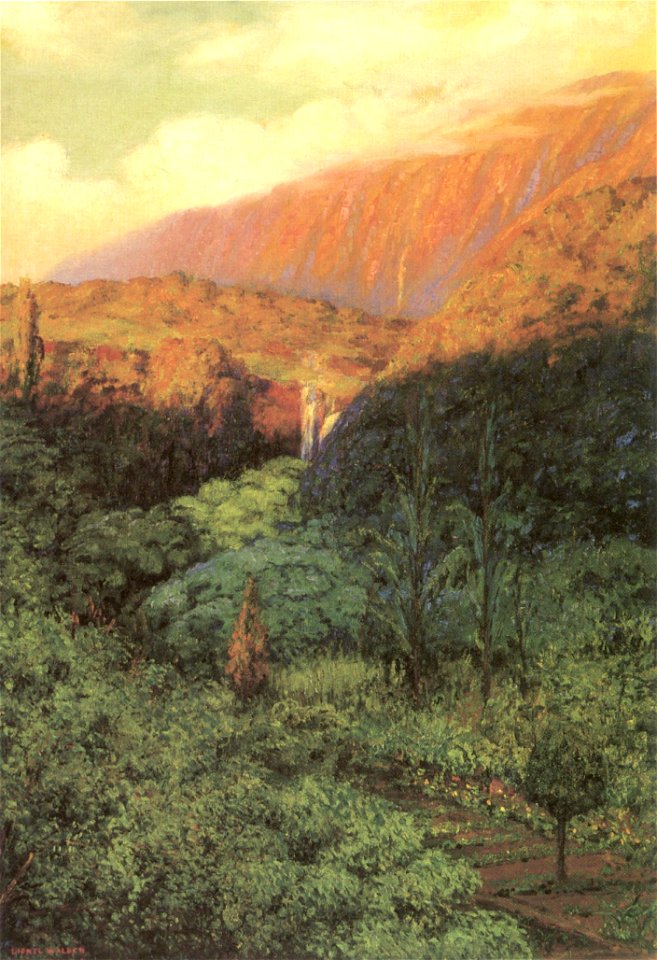 Lionel Walden - 'Luakaha- Evening', oil on canvas, c. 1916, Honolulu Academy of Arts