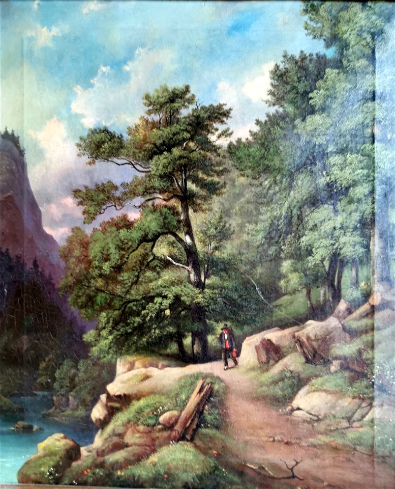 Waldlandschaft - Adolf Chwala 1862