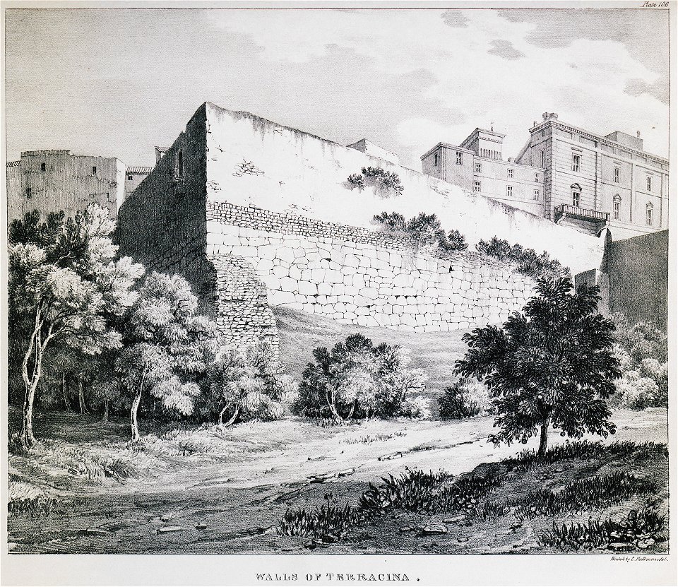 Walls of Terracina - Dodwell Edward - 1834