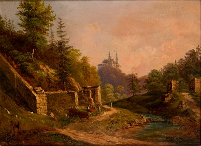 Walery Eljasz-Radzikowski - View of Czerna near Krzeszowice - MNK II-a-1062 - National Museum Kraków