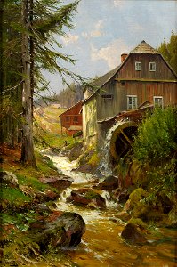 Walter Moras Wassermühle am Wildbach