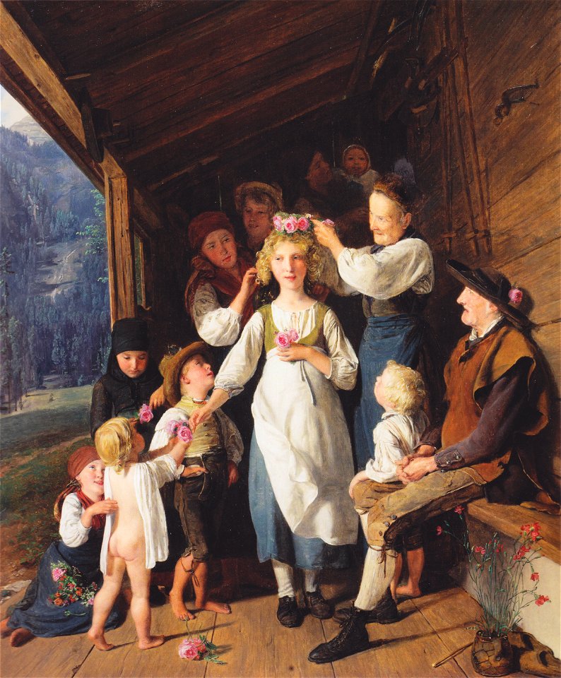 Waldmüller - Kranzeljungfer