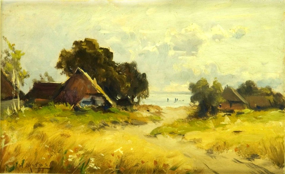 Walter Moras - Fischerkaten an der Ostsee