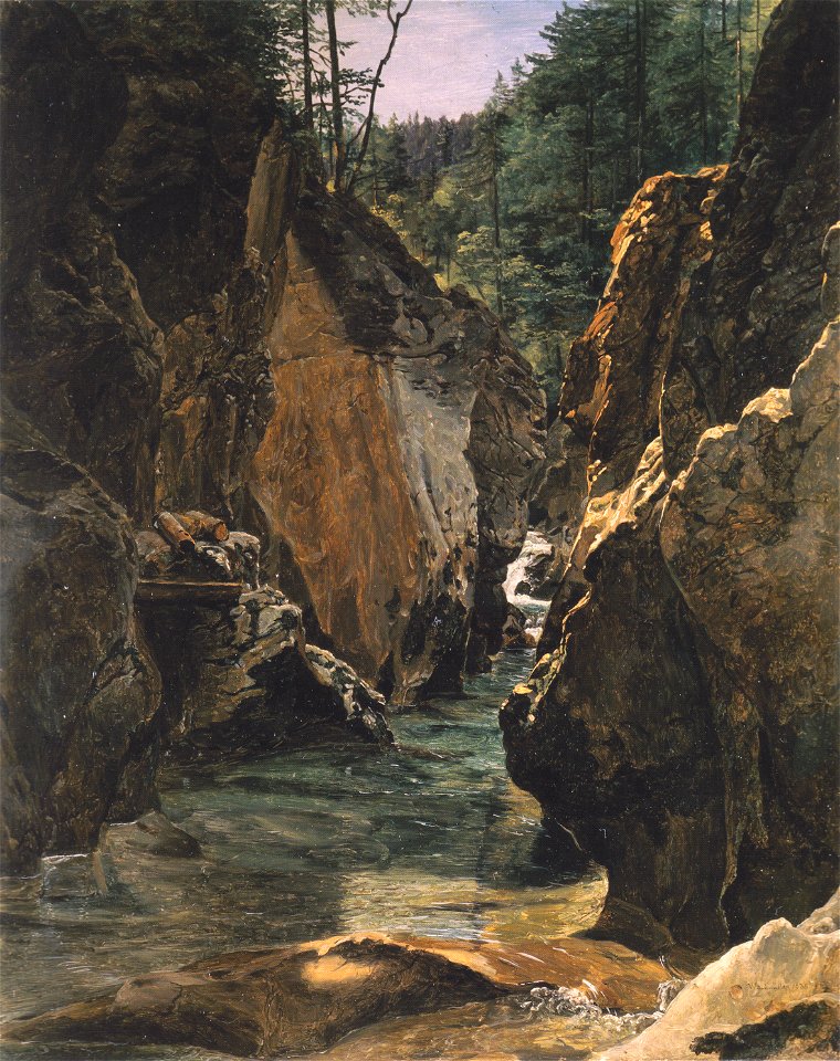Waldmüller - Rettenbachwildnis bei Ischl