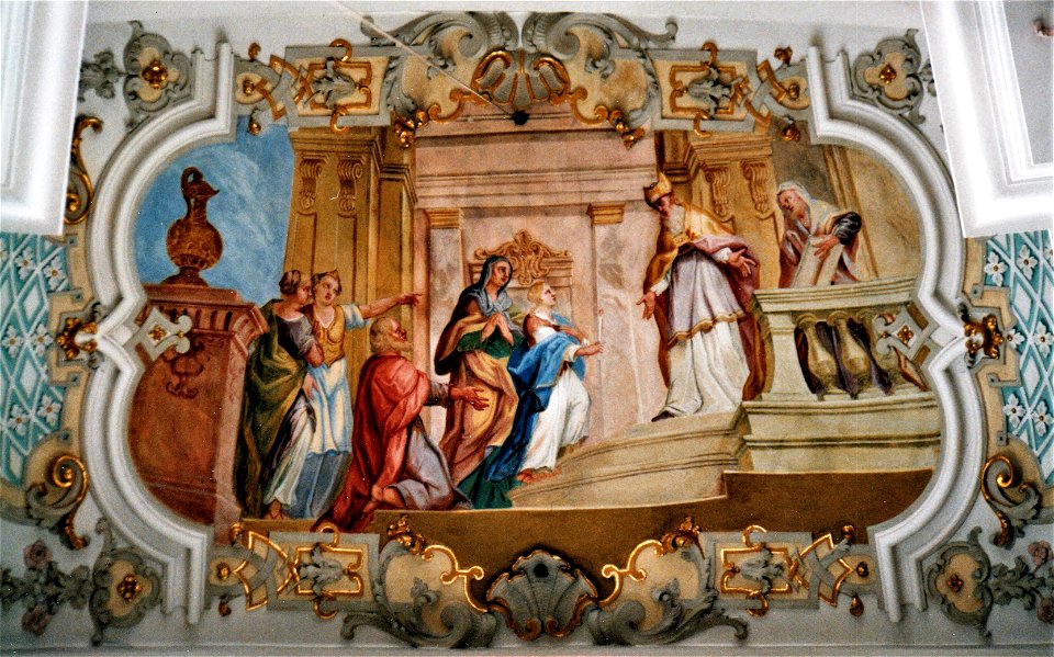 Wallfahrtskirche Steinhausen Fresko 09