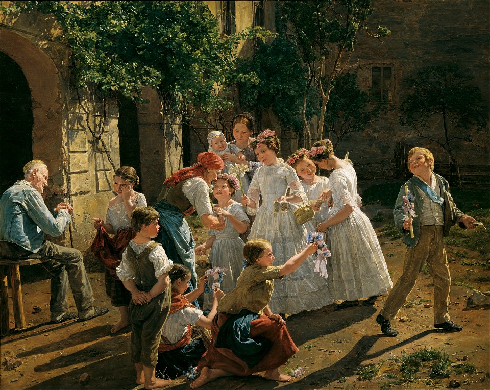 Ferdinand Georg Waldmüller - Am Fronleichnamsmorgen (1857)