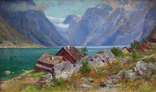 Walter Moras - Norwegische Fjordlandschaft