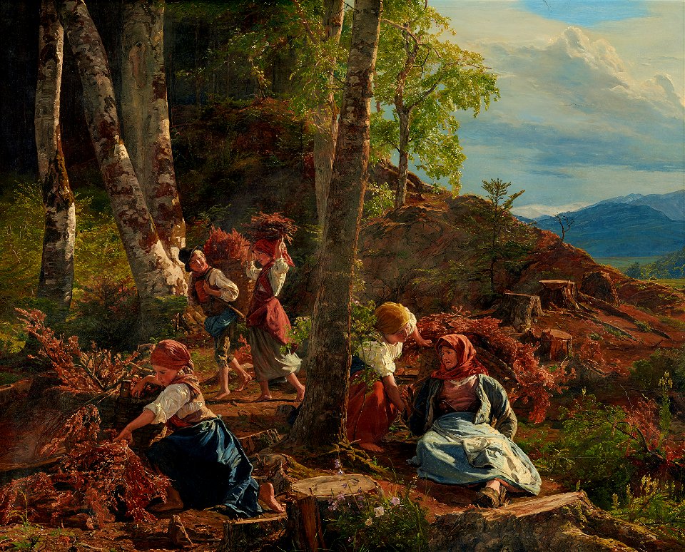 Ferdinand Georg Waldmüller - Reisigsammler im Wienerwald - 2106 - Kunsthistorisches Museum