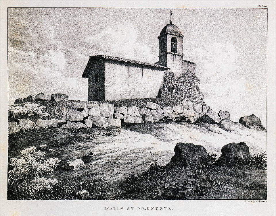 Walls at Praeneste - Dodwell Edward - 1834