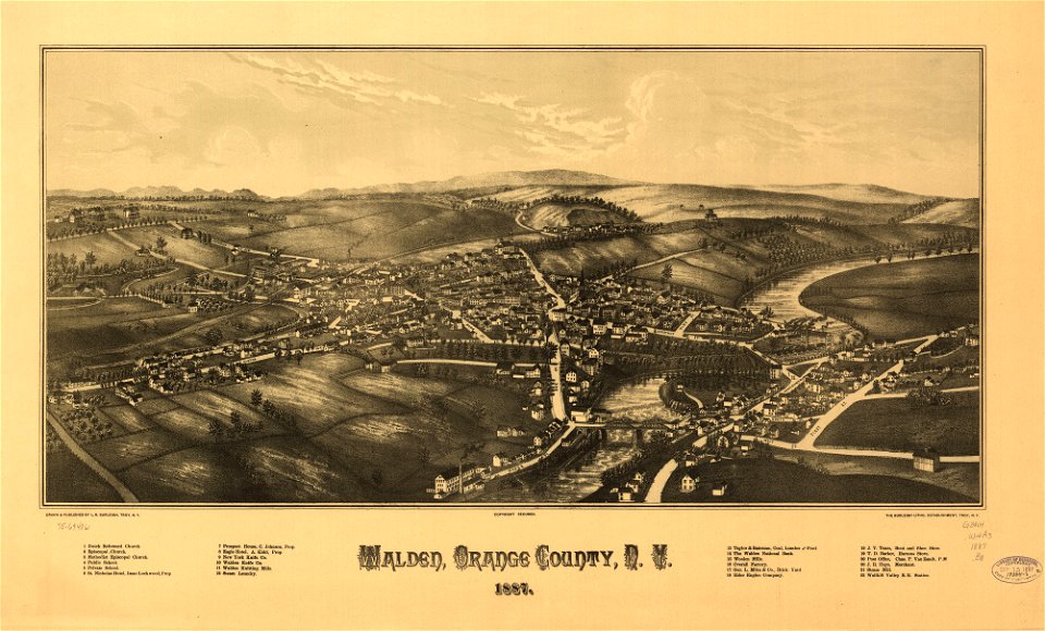 Walden, Orange County, N.Y. 1887. LOC 75694861