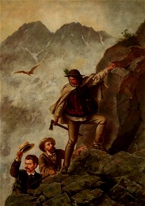 Walery Eljasz-Radzikowski - Guide and Tourists in the Tatra Mountains - MNK II-a-531 - National Museum Kraków