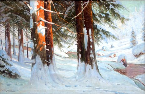 Walter Moras - Winterwald3. Free illustration for personal and commercial use.