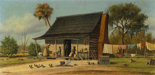 William Aiken Walker - A Cabin Scene