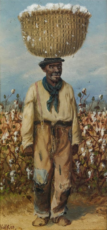 William Aiken Walker - Cotton Pickers, a man