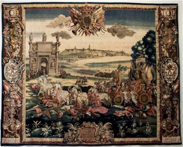 Wall carpet about the reconquering of Buda, 1886