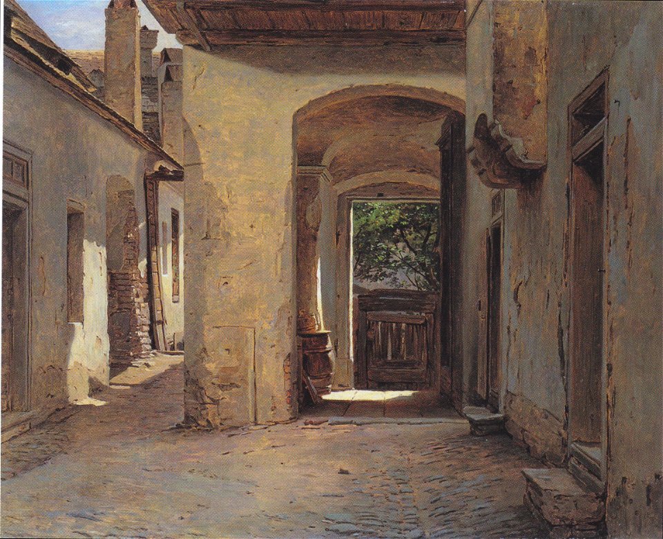 Waldmüller - Hof der alten Heumüller in Wien