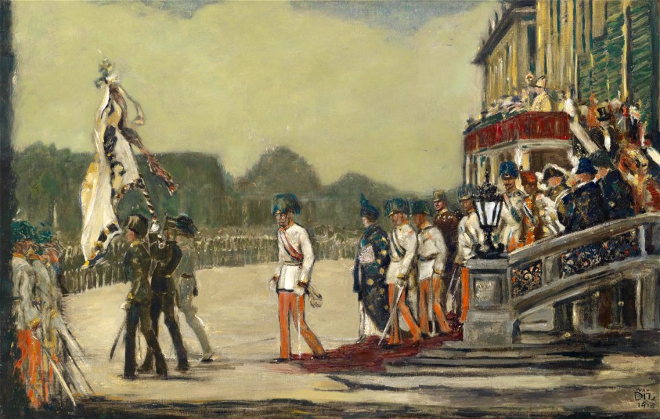 Walter Ditz Truppenparade 1913