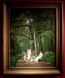 Walking in Parc Monceau - Munkácsy 1873