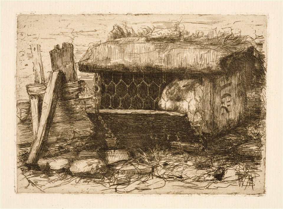 Wally Moes - Konijnenhok - 1936 - Rijksmuseum Twenthe