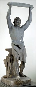 Walter Runeberg - Ilmarinen Forging the Moon
