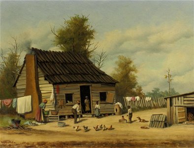 William Aiken Walker - The cotton pickers cabin