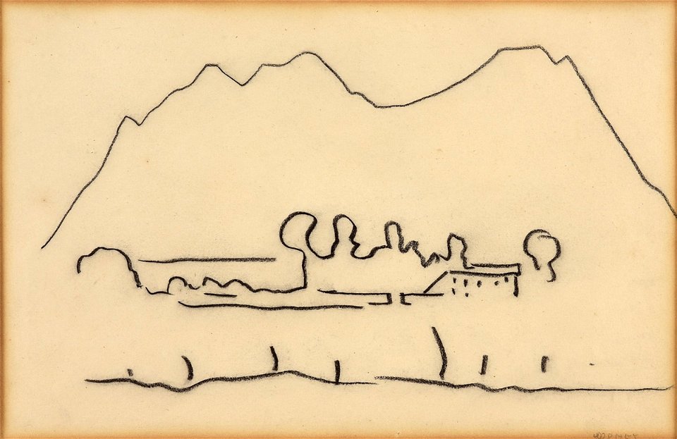 Walter Ophey Landschaft mit Gebirge