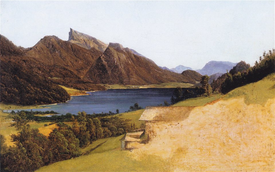 Waldmüller - Fuschelsee mit dem Schafberg