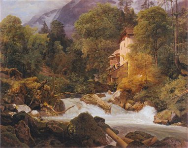 Waldmüller - Mühle am Ausfluss des Königssees