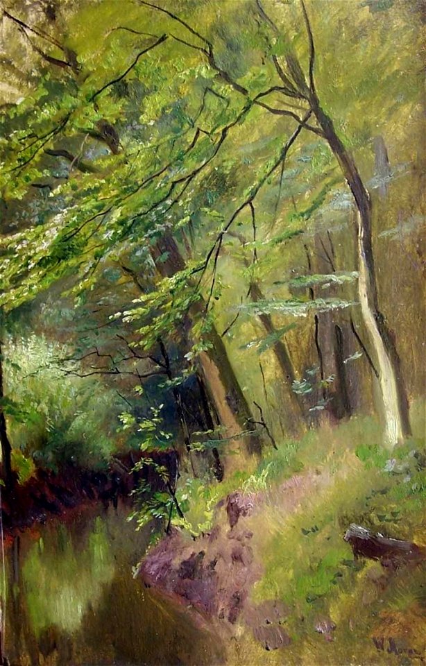 Walter Moras - Waldlichtung im Frühling