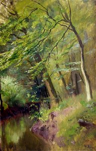 Walter Moras - Waldlichtung im Frühling