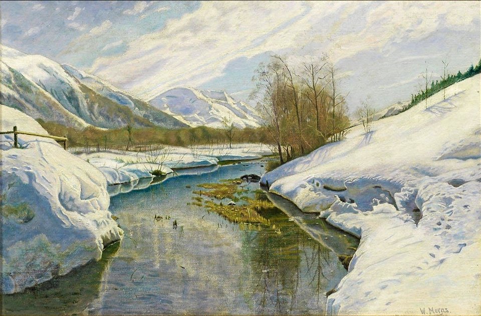 Walter Moras - Vorfrühling im Engadin