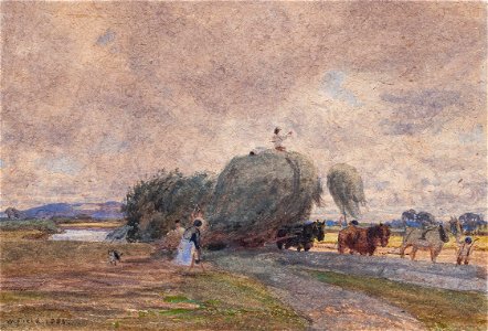 Walter Field - Borough Marsh a hay harvest