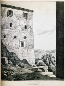 Walls at Ferentinum, on which the Episcopal Palace is built - Dodwell Edward - 1834