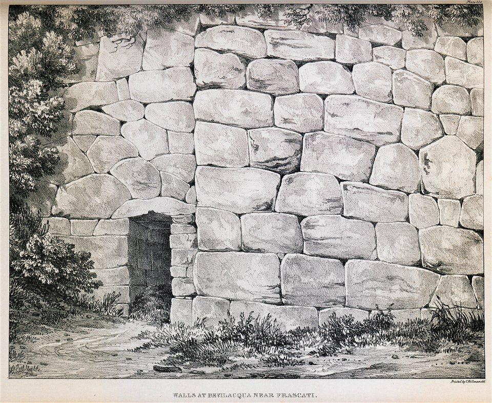 Walls at Bevilacqua near Frascati - Dodwell Edward - 1834