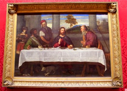 Walker Art Gallery, Liverpool 2016 - Supper at Emmaus. Free illustration for personal and commercial use.