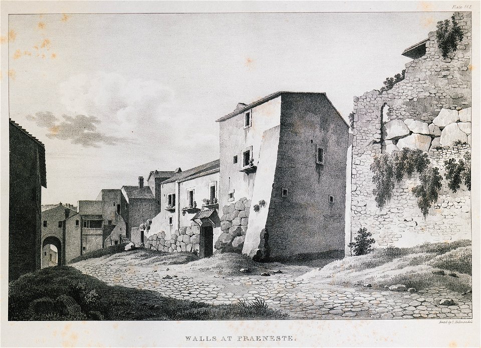 Walls at Praeneste (2) - Dodwell Edward - 1834